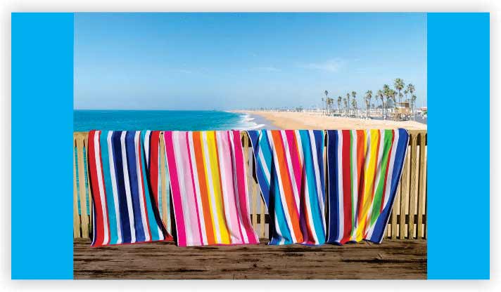 Clowood Plush Bamboo Cotton Beach Towel